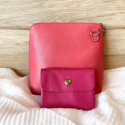 Pochette Sunny mini en Cuir grainé