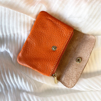 Pochette Sunny mini en Cuir grainé