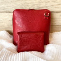 Pochette Sunny mini en Cuir grainé