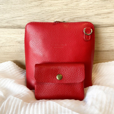 Pochette Sunny mini en Cuir grainé