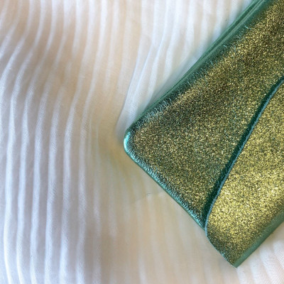 Pochette Sunny longue en Cuir grainé