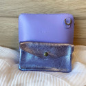 Pochette Sunny longue en Cuir grainé