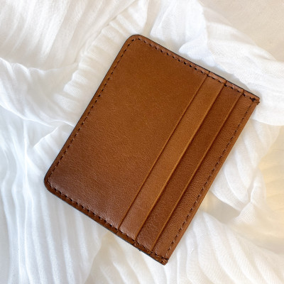 Porte-Carte en Cuir Souple et Grainé