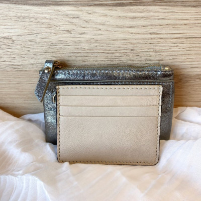 Porte-Carte en Cuir Souple et Grainé