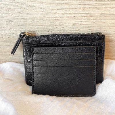 Porte-Carte en Cuir Souple et Grainé Porte-Carte en Cuir Souple et Grainé