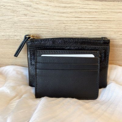 Porte-Carte en Cuir Souple et Grainé Porte-Carte en Cuir Souple et Grainé