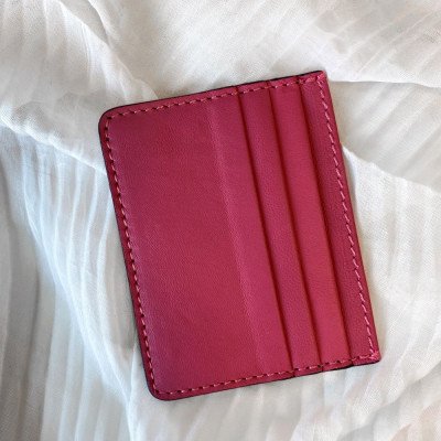 Porte-Carte en Cuir Souple et Grainé