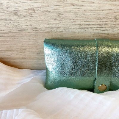 Étui à Lunettes en cuir grainé Brillant Étui à Lunettes en cuir grainé Brillant