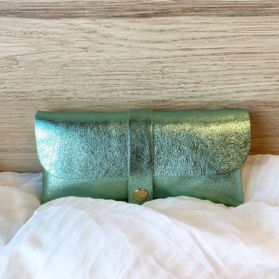 Étui à Lunettes en cuir grainé Brillant Étui à Lunettes en cuir grainé Brillant