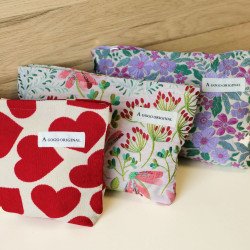sélection des pochettes brodées en couleurs et en motifs différents
