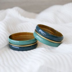 Jonc en corne de buffle Maxi 3 couleurs